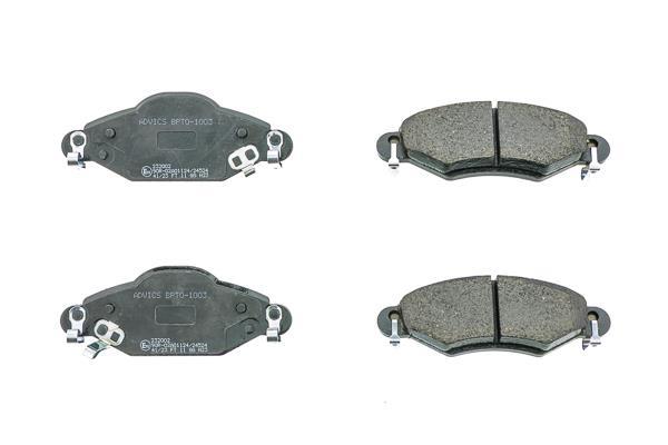 Jeu de 4 plaquettes de frein AISIN ref. BPTO-1003